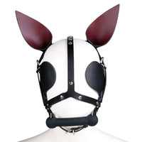 Masque BDSM Cuir PIG