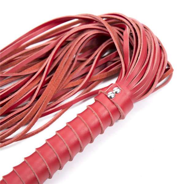 Fouet Bdsm Cuir Rouge