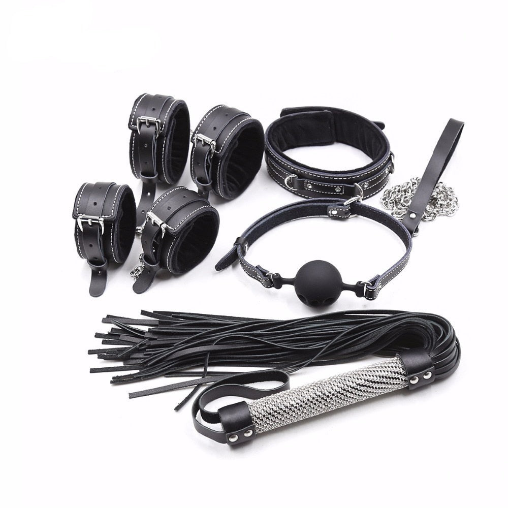 Kit BDSM Cuir & Chaines