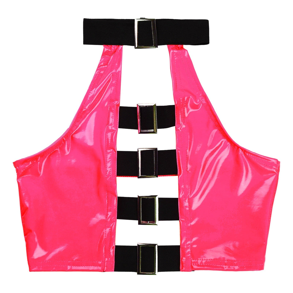 Crop Top Vinyle Dos Nus