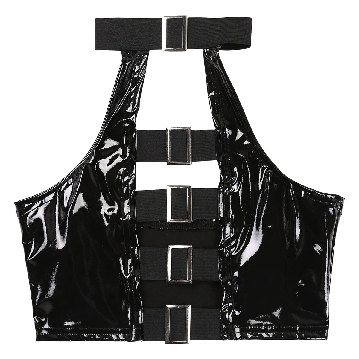 Crop Top Vinyle Dos Nus