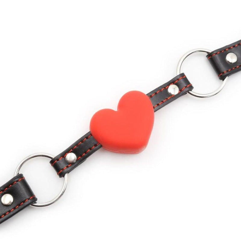 Bâillon boule coeur
