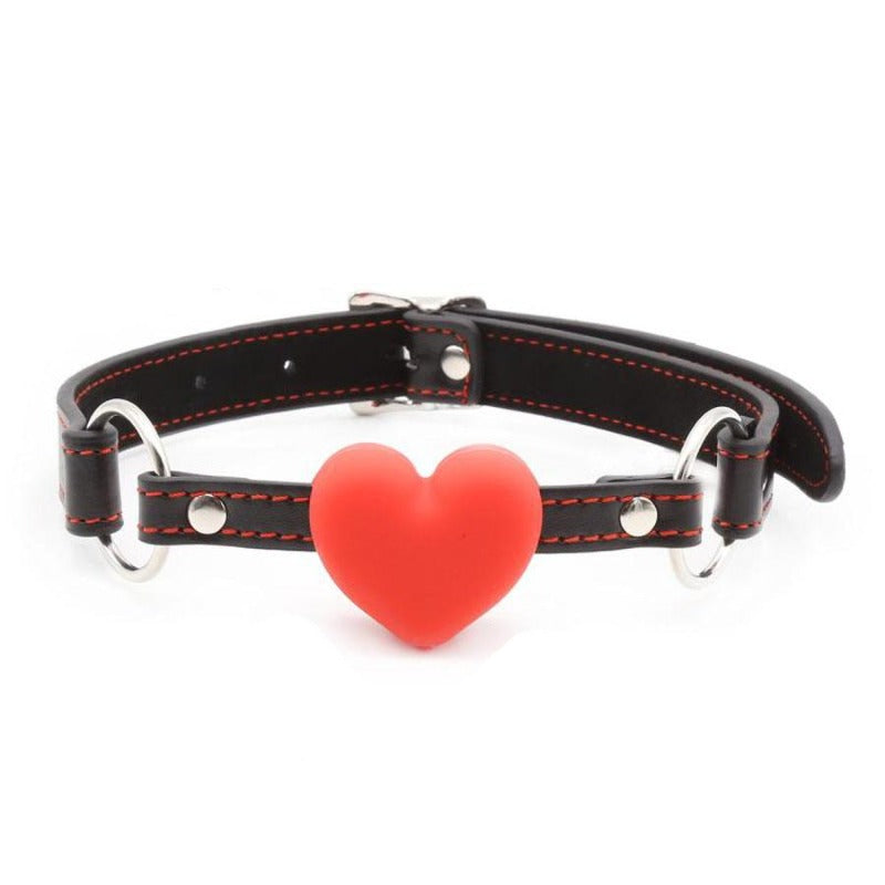 Bâillon boule coeur