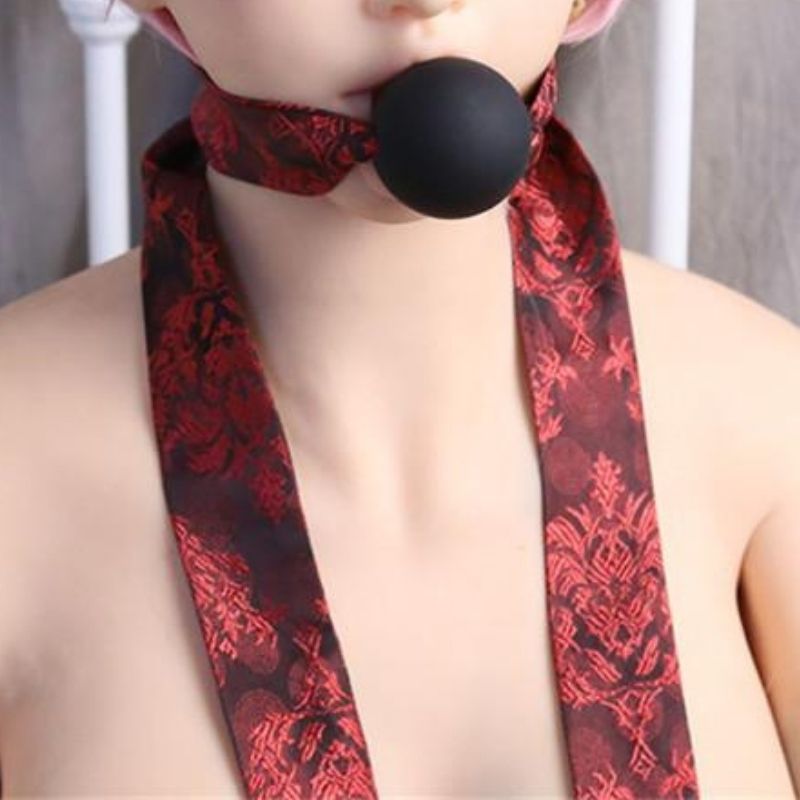 Bâillon boule dentelle