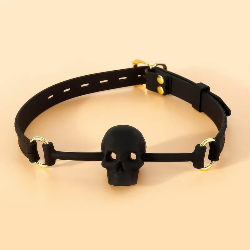 Bâillon BDSM Tête de Mort