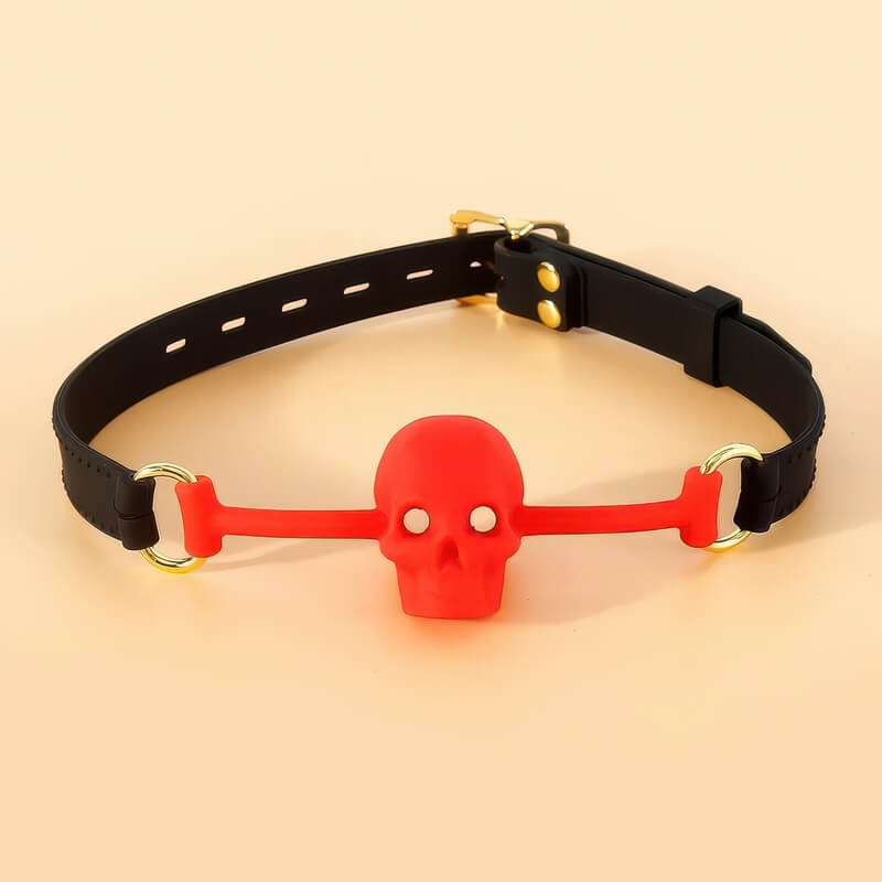 Bâillon BDSM Tête de Mort