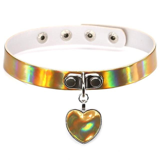Collier Holographique Cœur