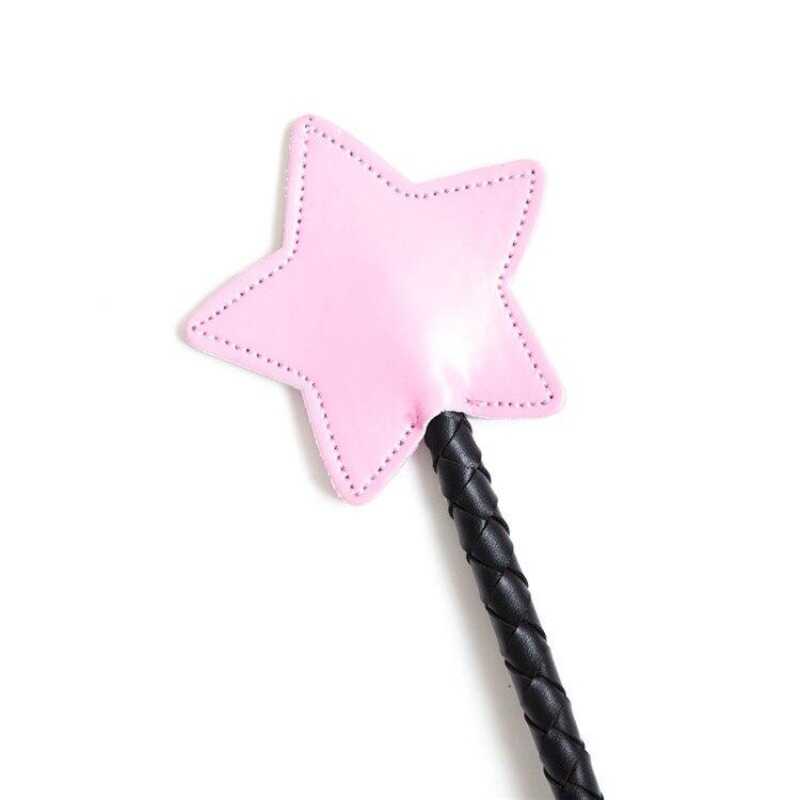 Cravache BDSM Étoile Rose