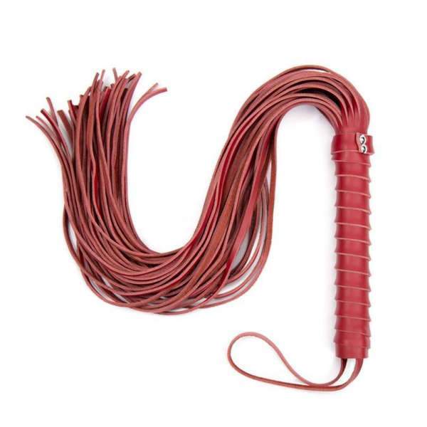 Fouet Bdsm Cuir Rouge