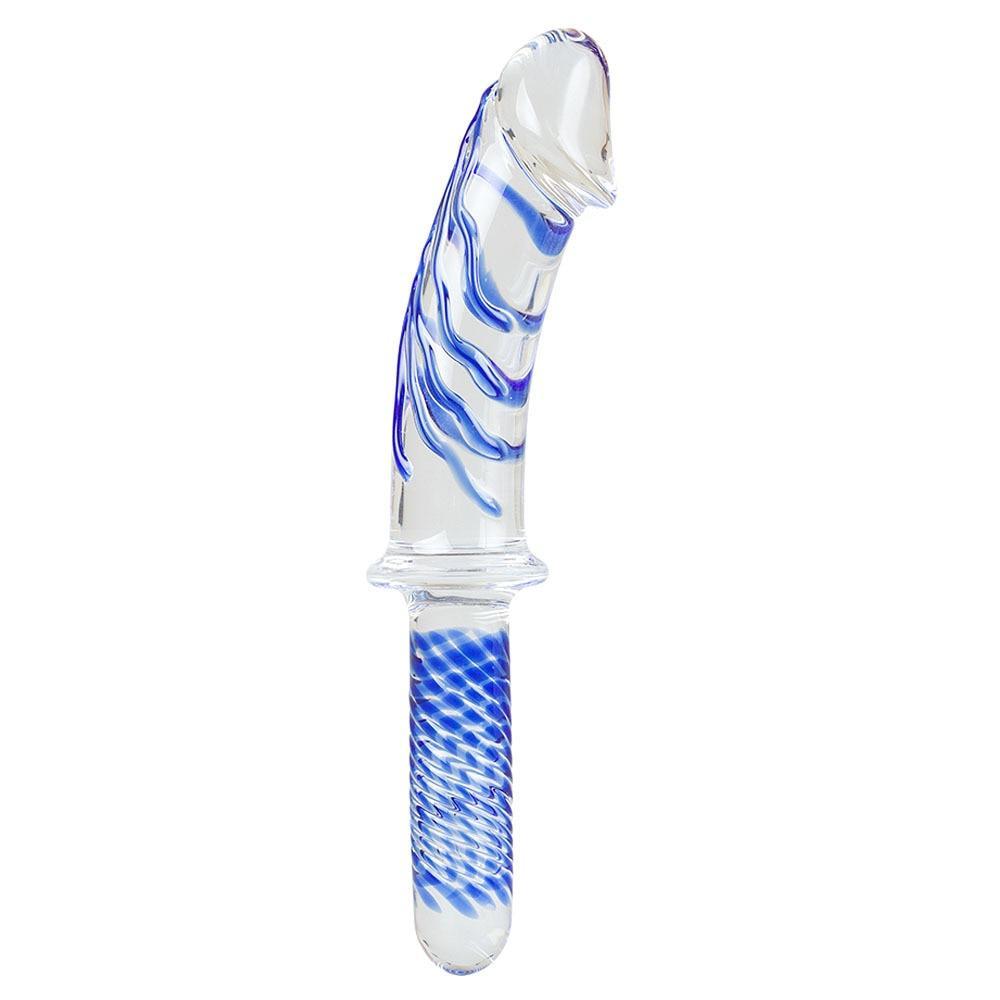 Godemichet en Verre Dildo + Plug