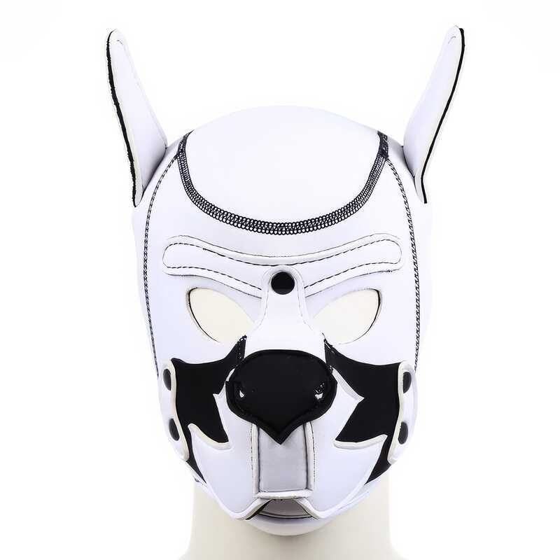 Masque BDSM Chien Blanc