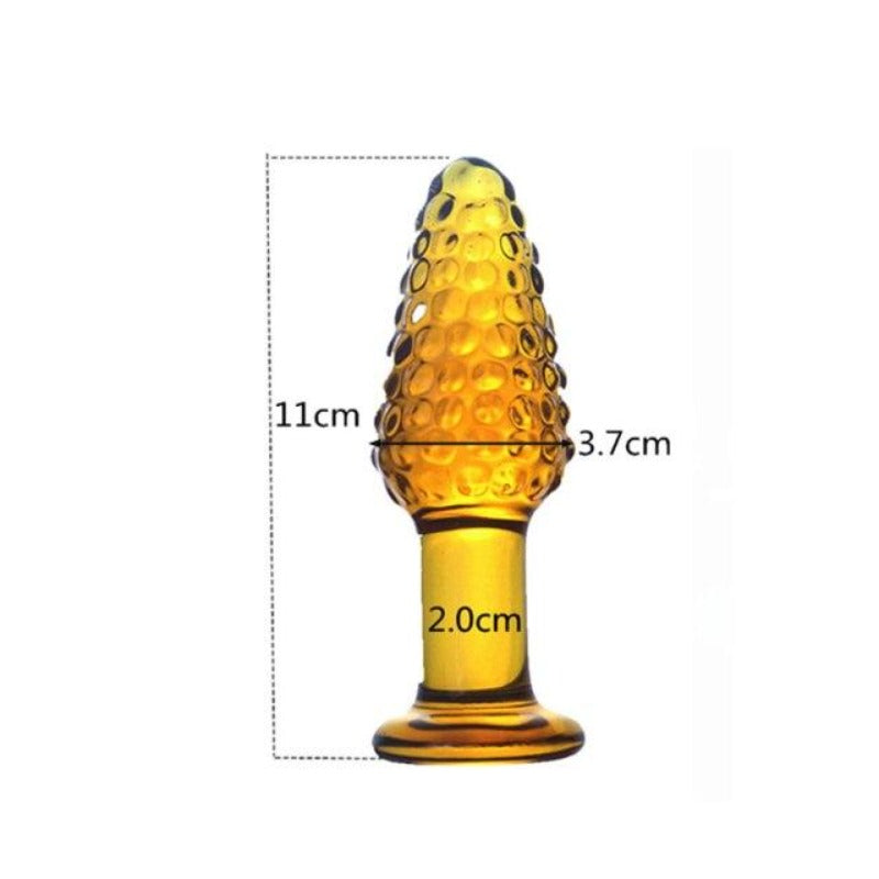 Plug Anal Verre Jaune