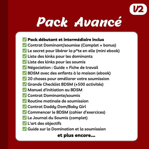 Pack Avancé